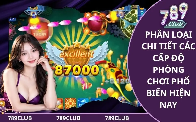 Phân loại chi tiết các cấp độ phòng chơi phổ biến hiện nay